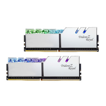 خرید رم Trident Z Royal دسکتاپ جی اسکیل DDR4 دو کاناله 3200 مگاهرتز CL16 رنگ SILVER ظرفیت 16 گیگابایت