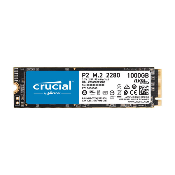 CRUCIAL P2 Internal SSD Drive 1TB
