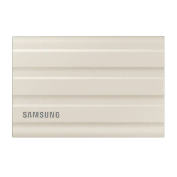 حافظه SSD اکسترنال سامسونگ محافظ دار Portable SSD T7 Shield ظرفیت 1 ترابایت بژ	